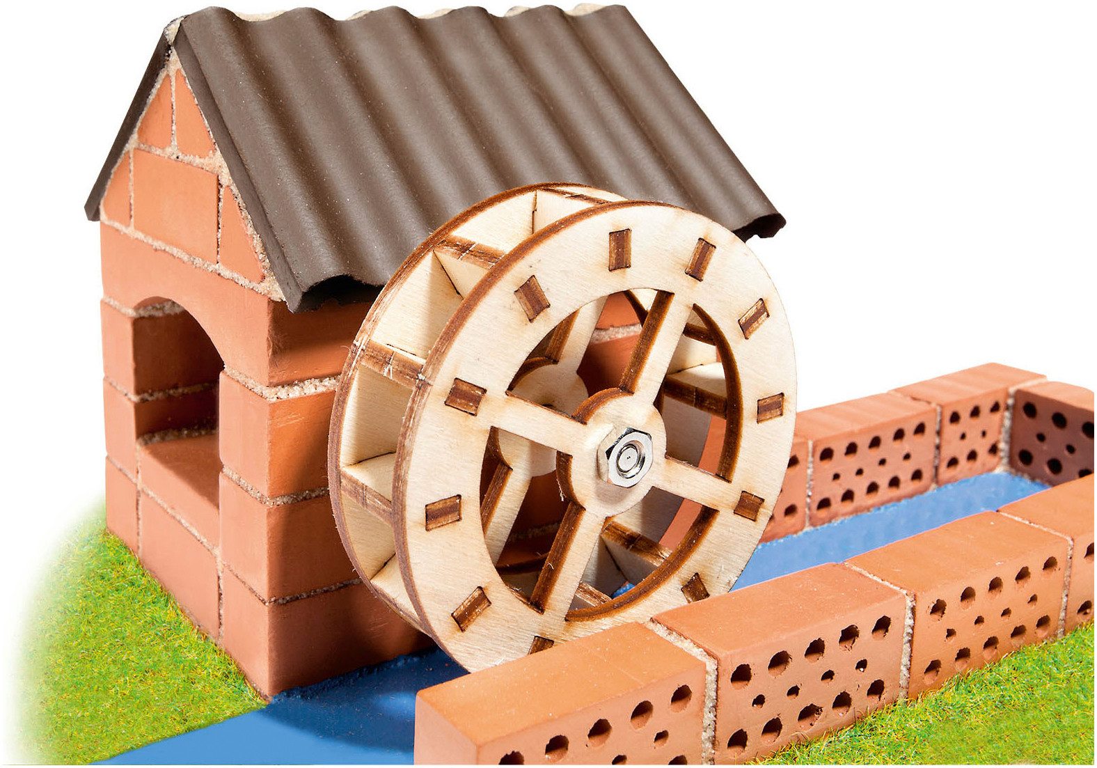 Eitech Teifoc Wassermühle Steinbaukasten, (60 St)