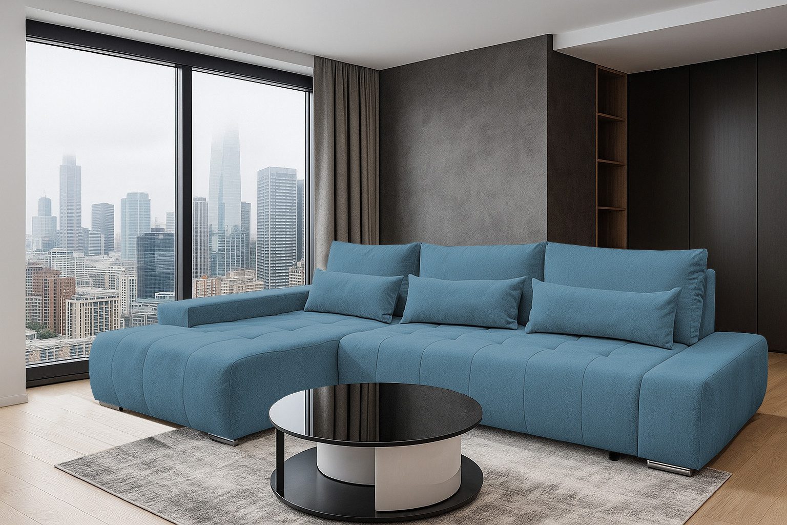 storez24 Ecksofa Kelly, mit Bettkasten und Schlaffunktion, L-Form, bequem günstig online kaufen