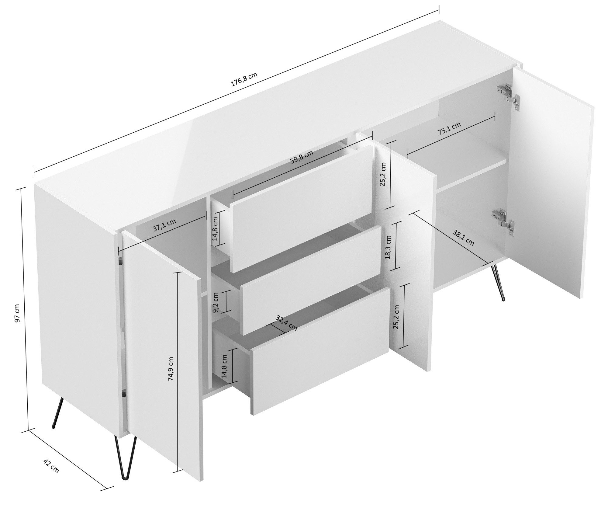 Magnolia Home Sideboard Sideboard Kommode Zuma günstig online kaufen