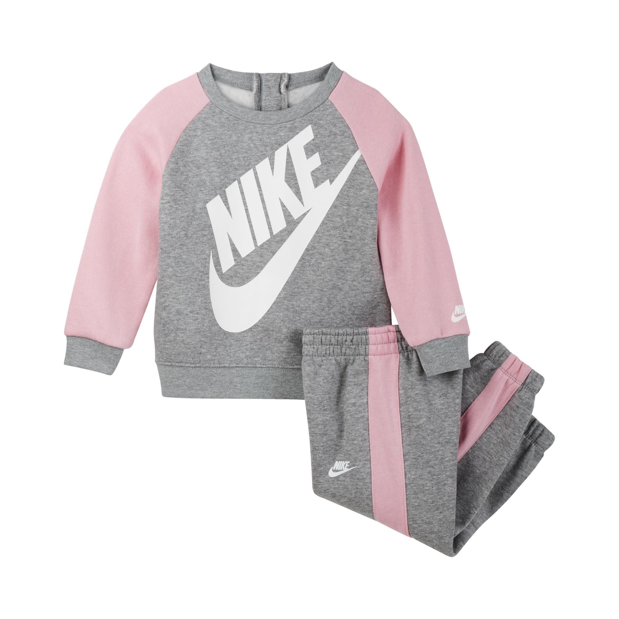 Nike Sportswear Jogginganzug NKN OVERSIZED FUTURA CREW SET (Set, 2-tlg), zweiteiliges Set, für Babys, flexible Passform, pflegeleicht