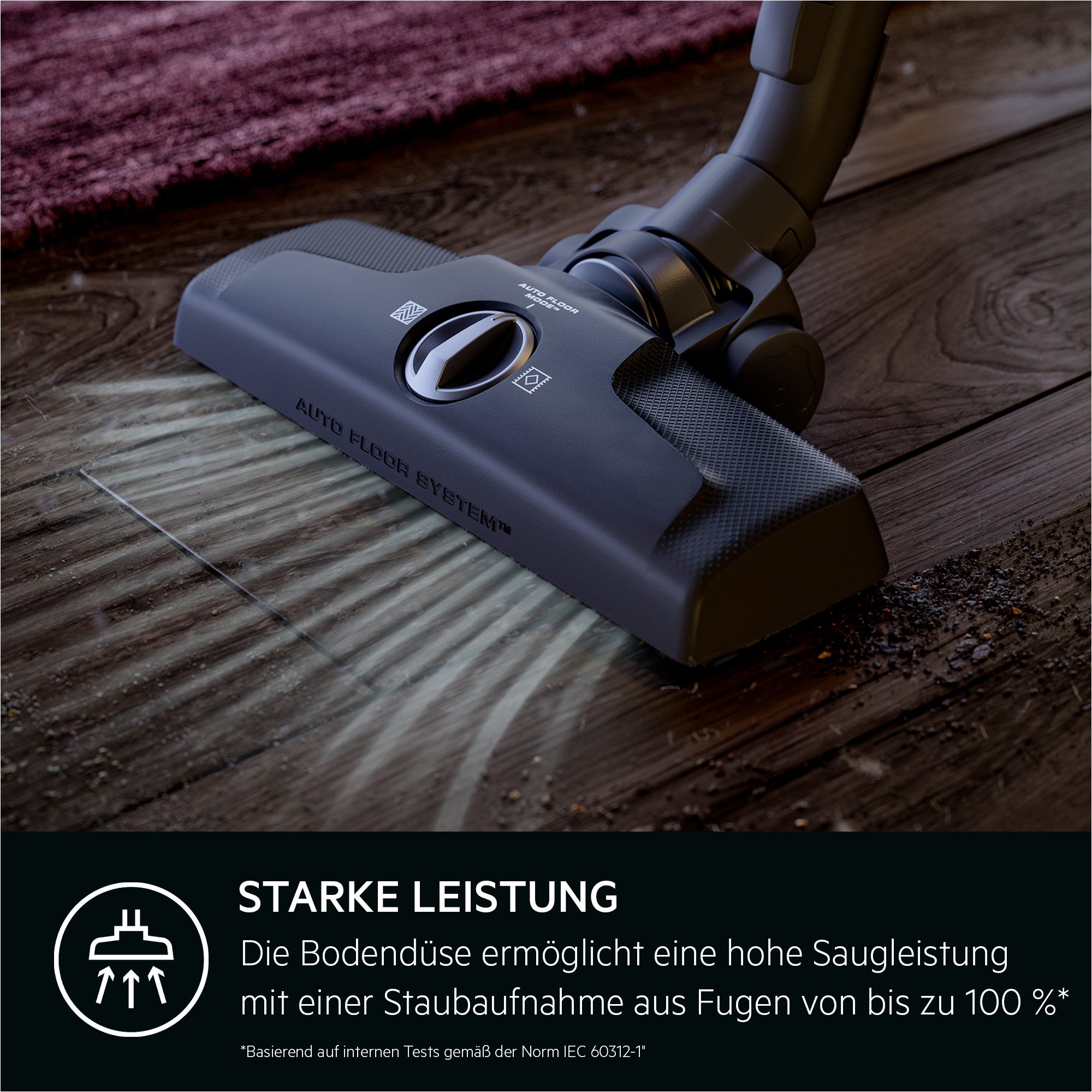 AEG Bodenstaubsauger HYGIENIC 6000 (AB61H6SW), 850 W, mit Beutel, hohe Saugleistung, inkl. Zusatzdüsen, 50 % Recyclingkunststoff