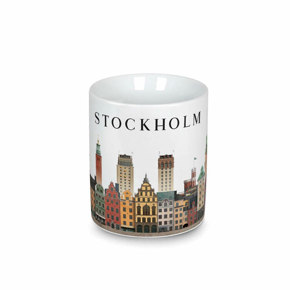 Martin Schwartz Becher Martin Schwartz Becher Stockholm, Kaffeebecher mit Stadtmotiv, Porzell, Porzellan