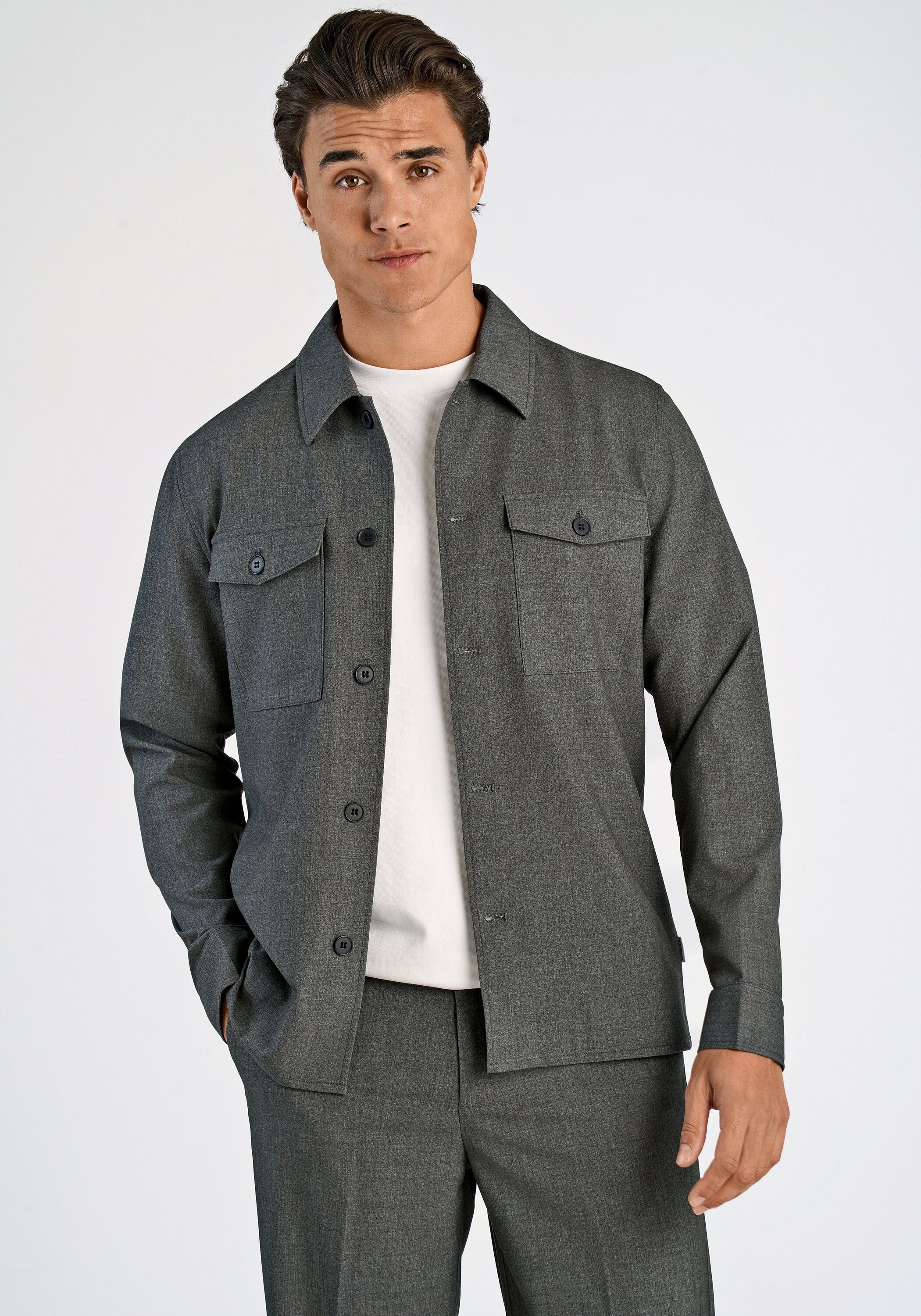 LINDBERGH Outdoorhemd Hemdjacke Relaxed Fit günstig online kaufen