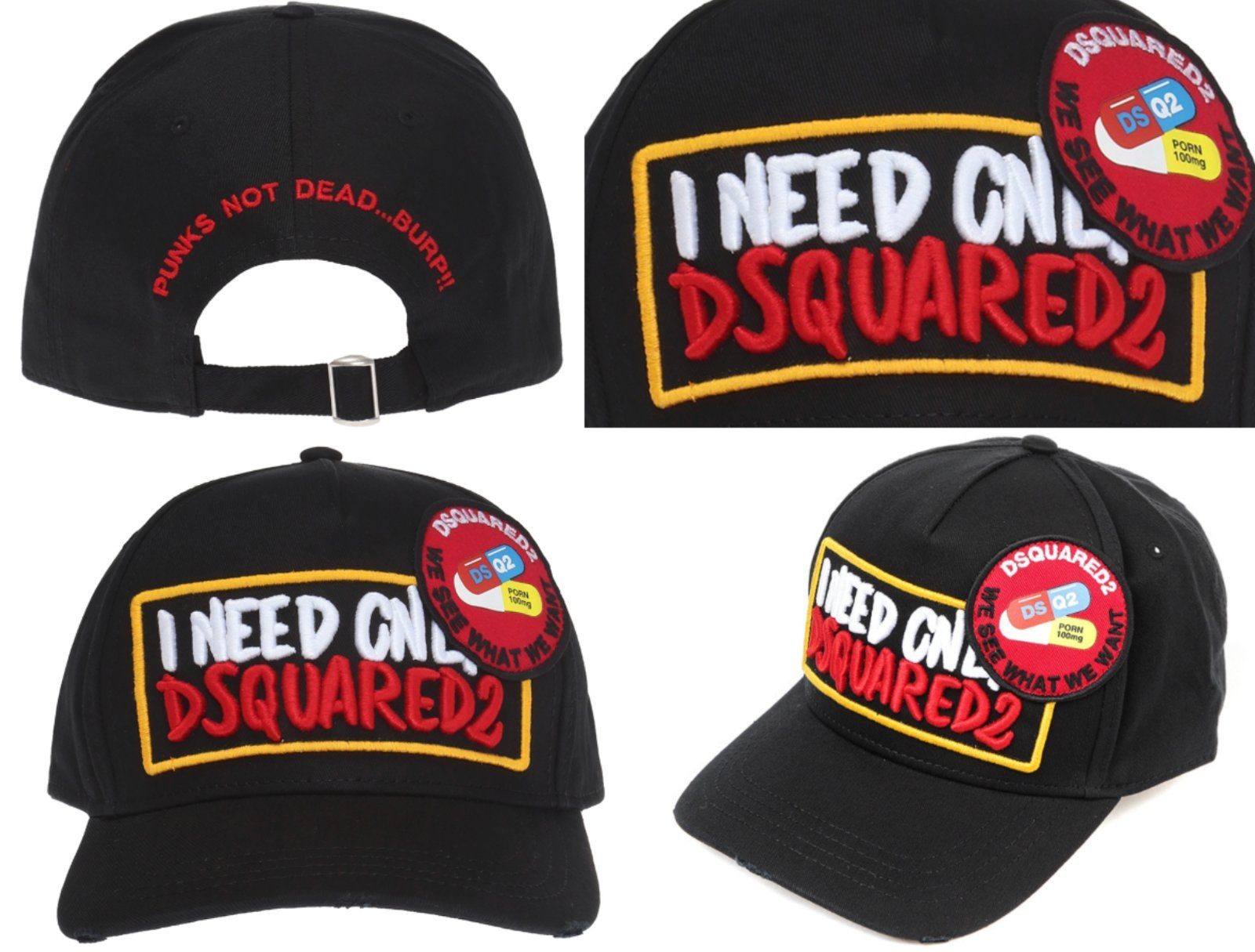 Baseball Dsquared2-Cap-BCM0164-Schwarz Dsquared2 Cap