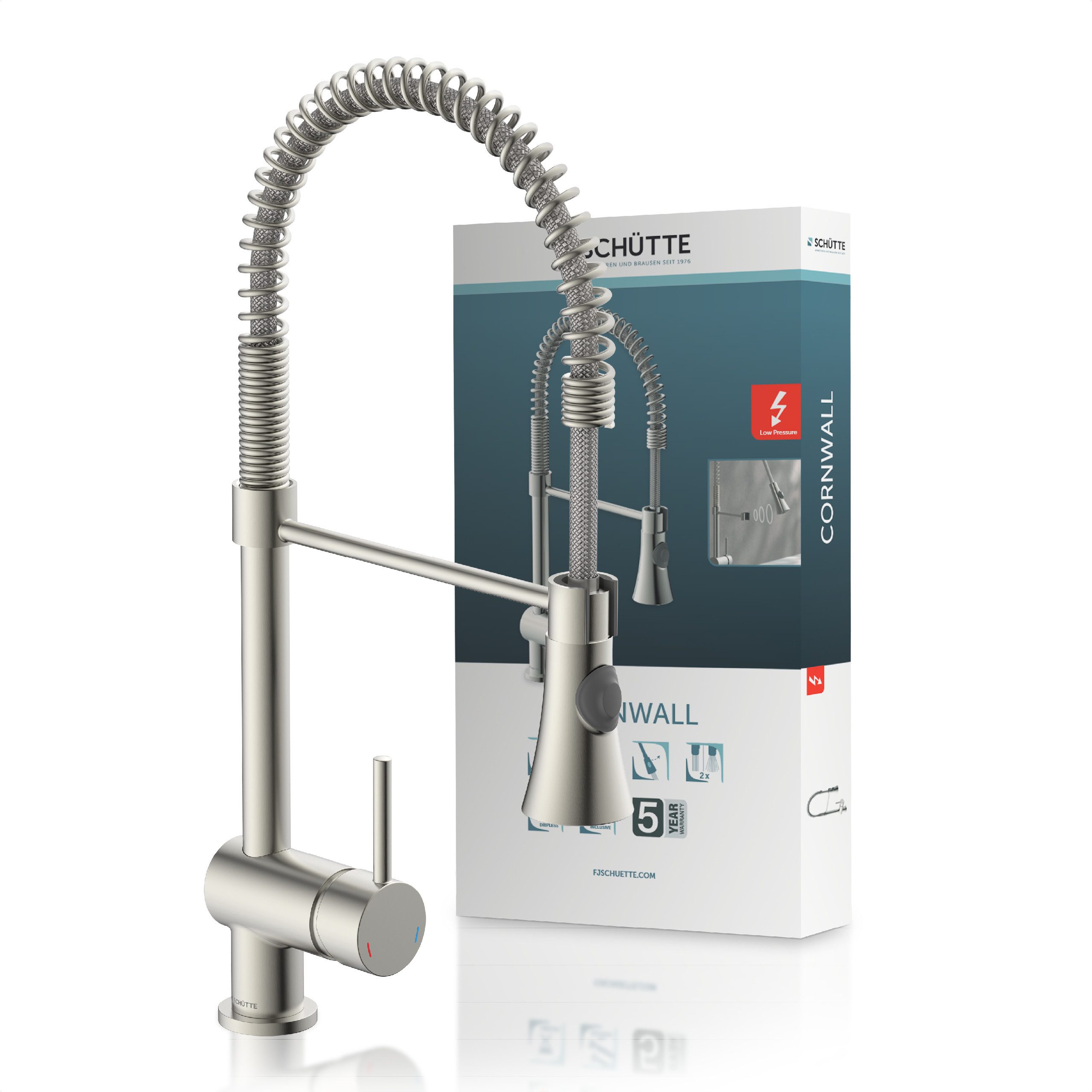 Schütte Spültischarmatur Cornwall Niederdruck Armatur Küche, Wasserhahn aus günstig online kaufen