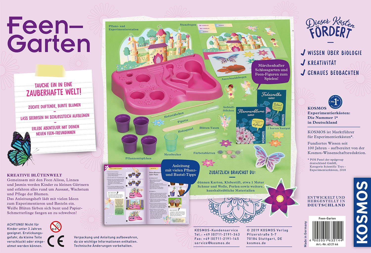 Kosmos Experimentierkasten Feen-Garten, Made in Germany