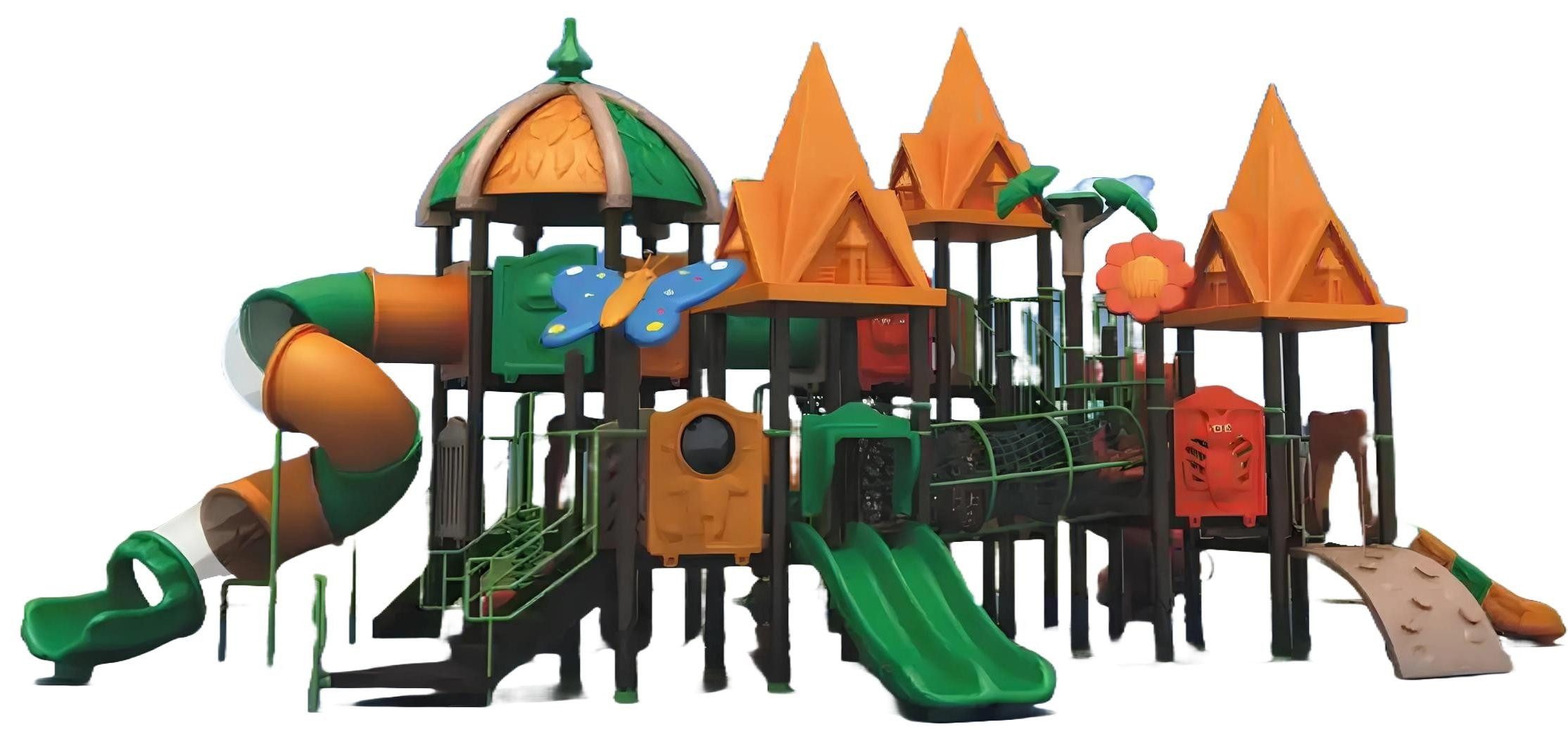 Xlmoebel Spielturm Kletterturm mit Rutsche aus Holz für den Outdoor-Spielspaß, Hergestellt in Europa