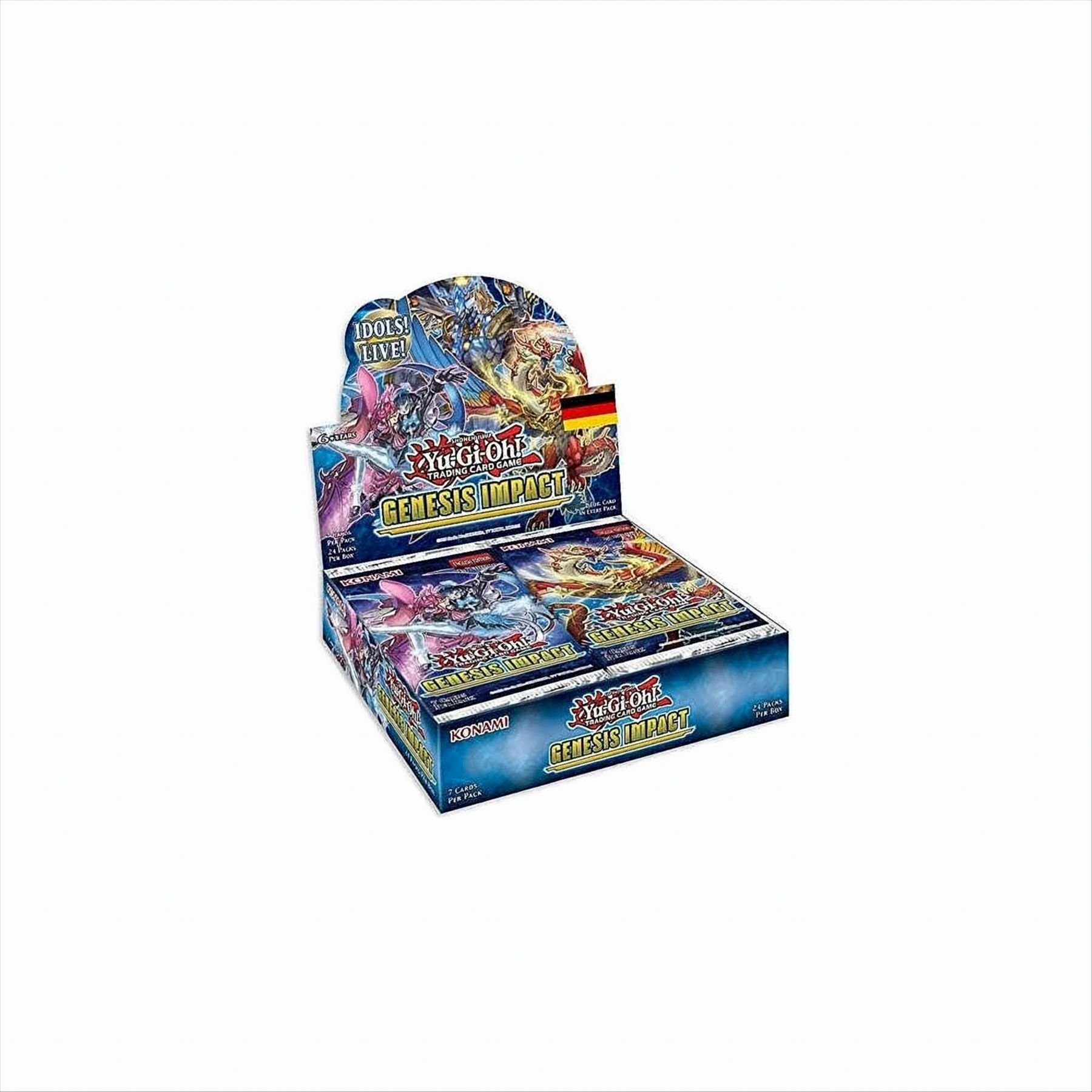 Konami Sammelkarte Yu Gi Oh! Genesis Impact Display deutsche Ausgabe