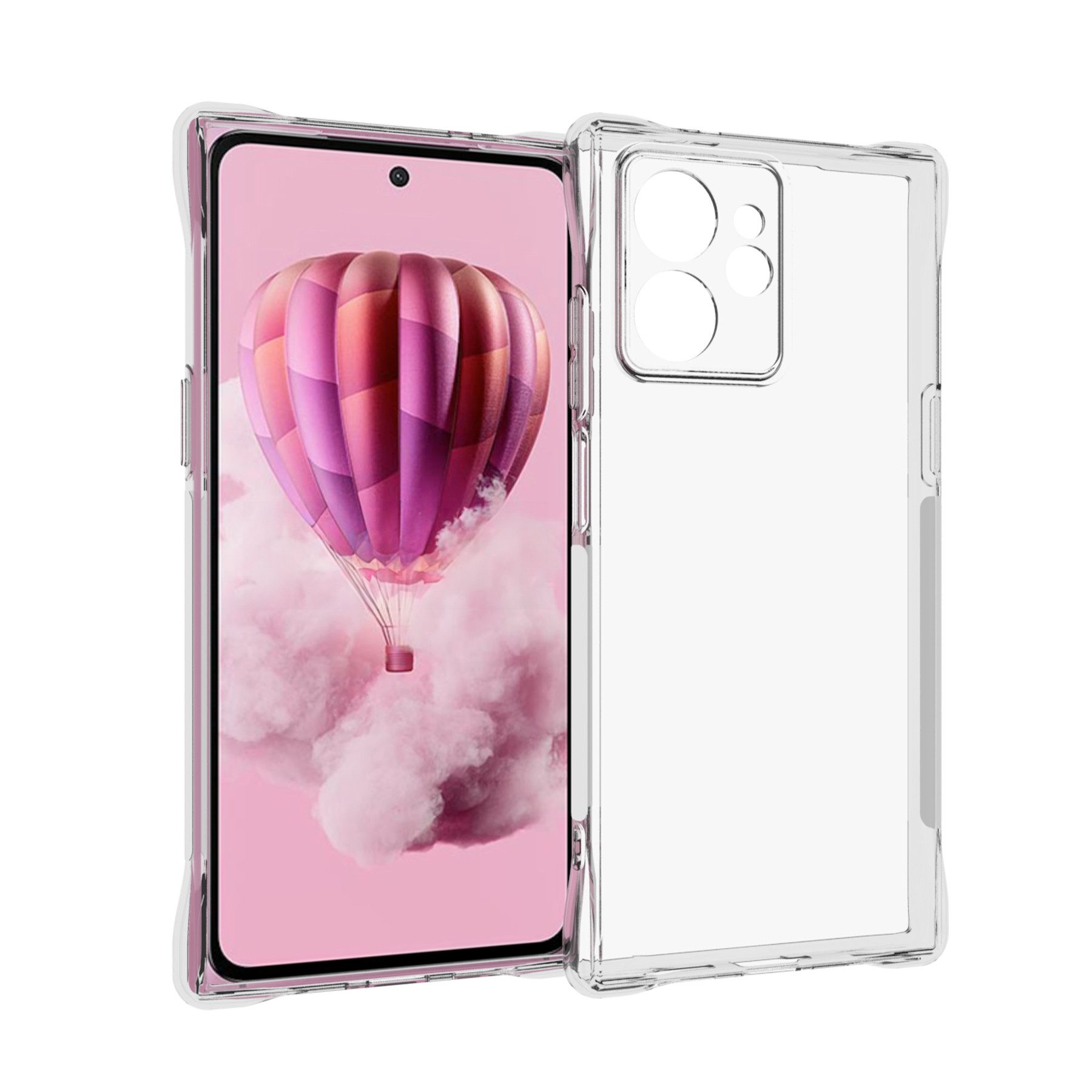 mtb more energy Smartphone-Hülle Clear Armor Case für HMD Skyline 5G, Transparente TPU Schutzhülle Case Backcover mit Anti-Shock Verstärkung