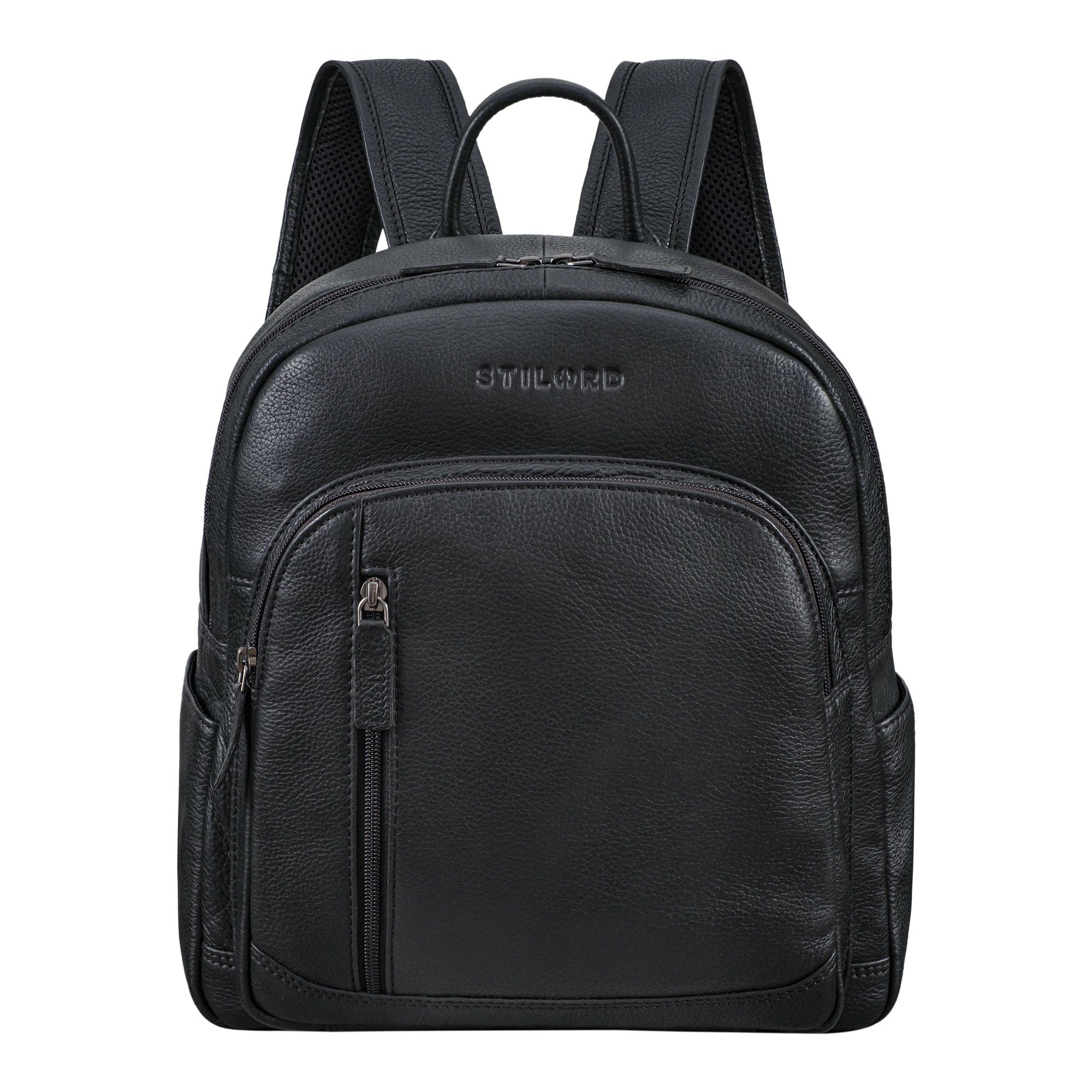 STILORD Cityrucksack "Bente" Handlicher Rucksack Damen Leder