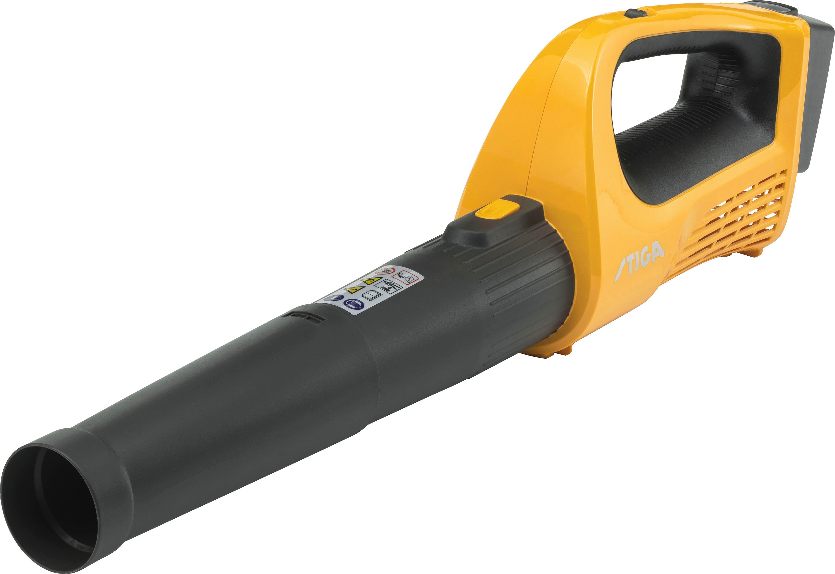 STIGA GARDEN Akku-Laubbläser BL 100e, (Spar-Set), 129 km/h Blasgeschwindigkeit, mit Akku 20V/4Ah und Ladegerät