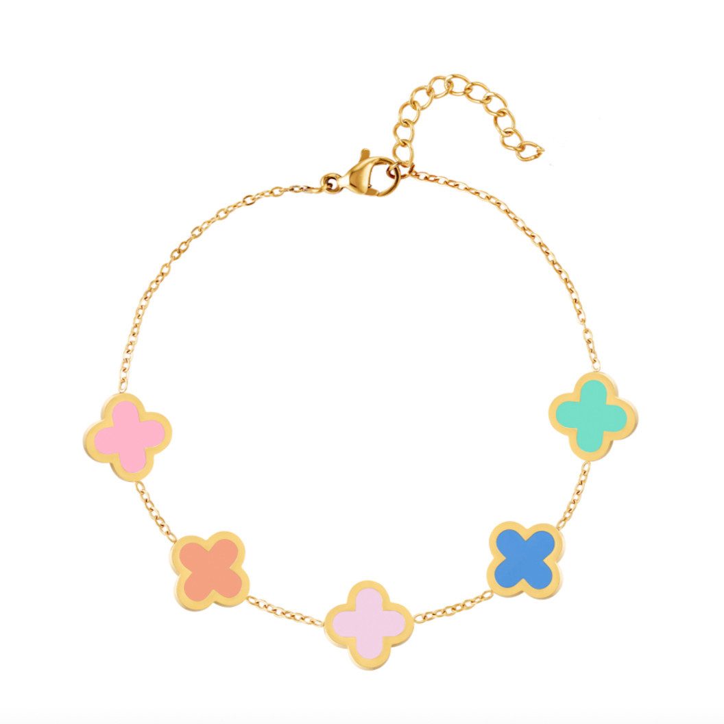 Cala Rose Edelstahlarmband HAPPY CLOVER günstig online kaufen