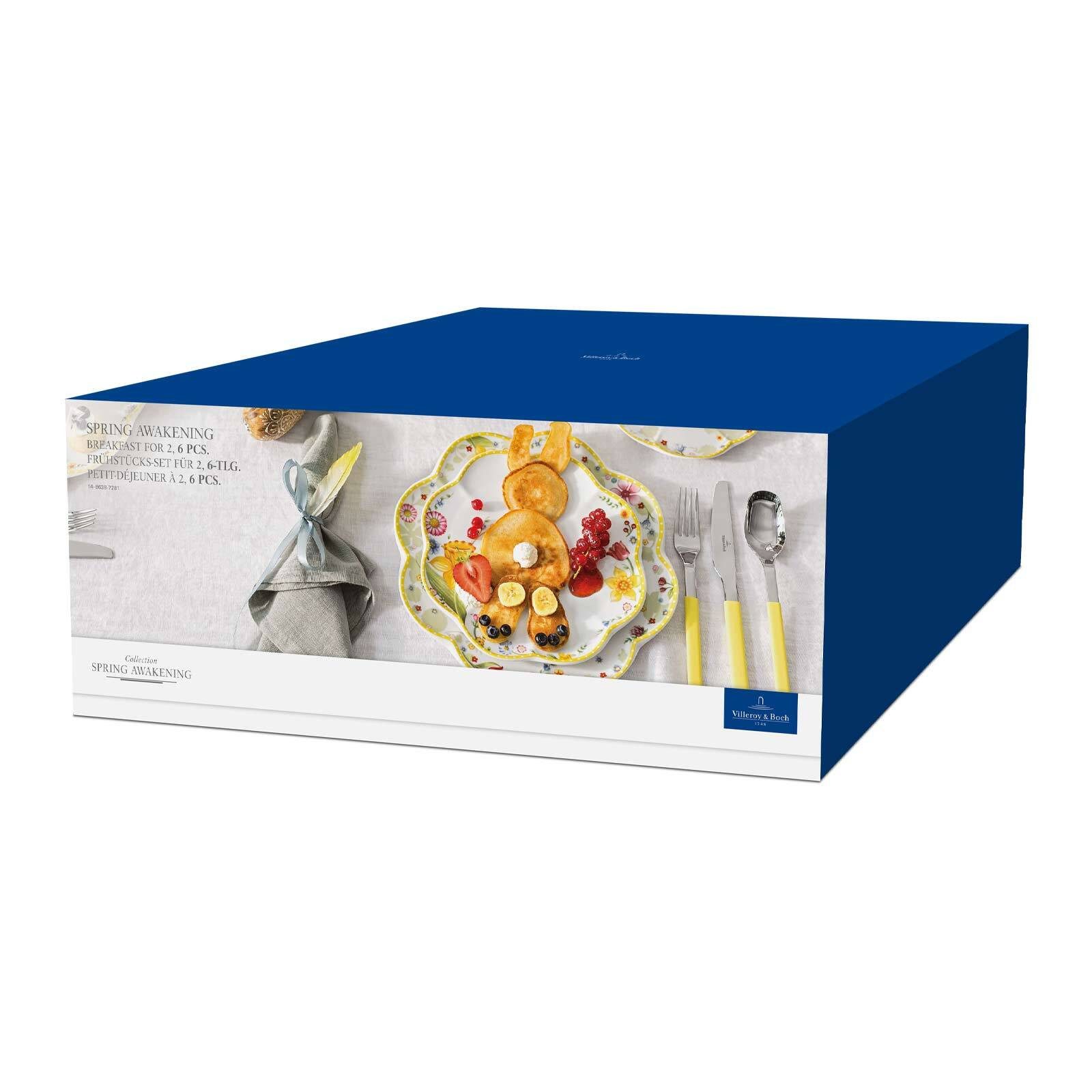 Villeroy & Boch Kombiservice Spring Awakening Frühstücks-Set (6-tlg), Porzellan