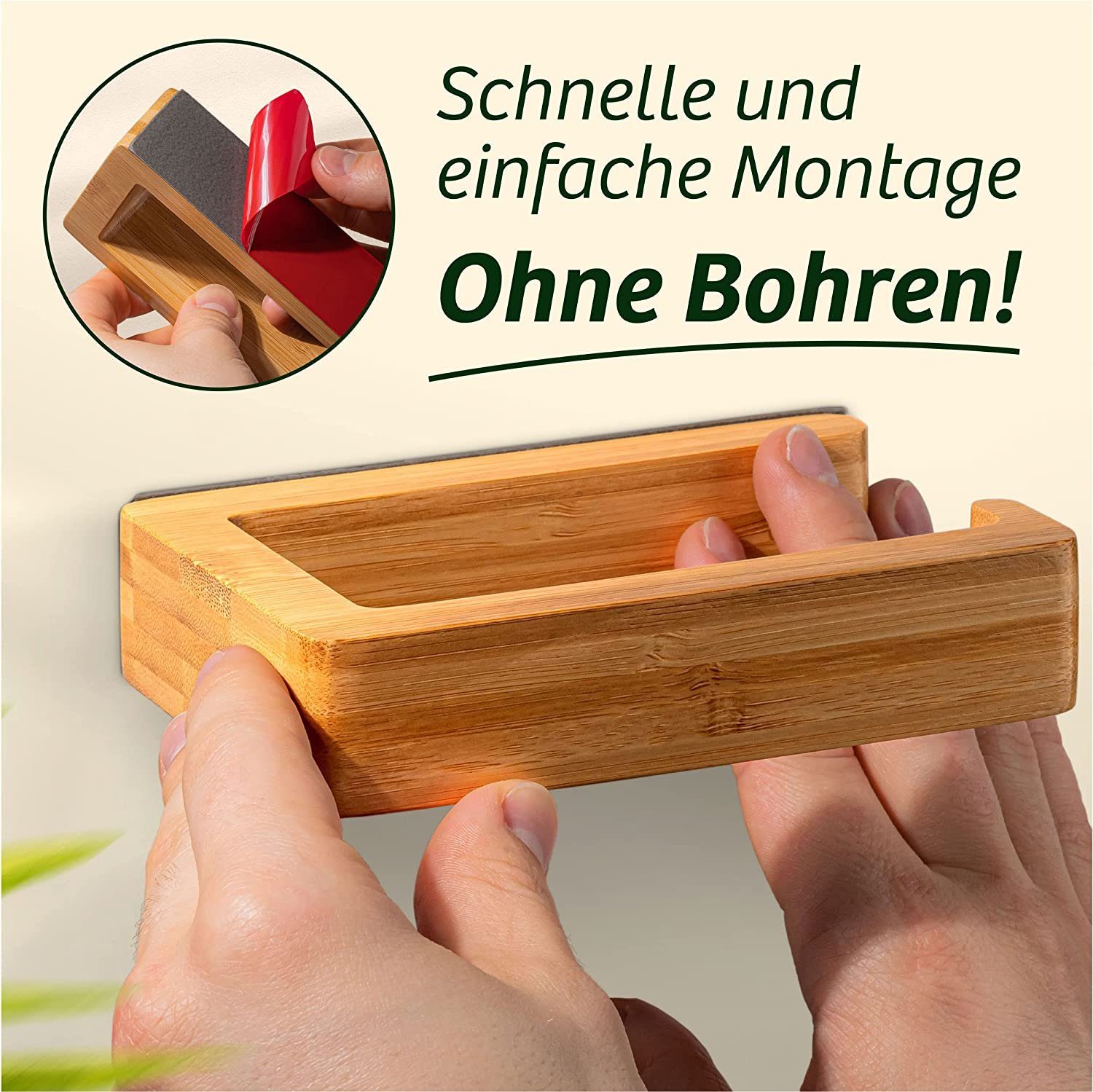 Praknu Toilettenpapierhalter Klopapierhalter ohne Bohren - günstig online kaufen
