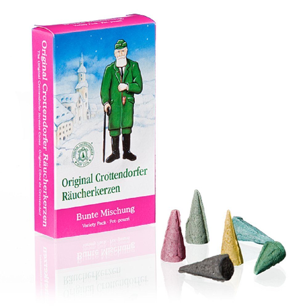 Crottendorfer Duftkerze 4er Set Erzgebirgische Weihnachtsdüfte, Räucherkerz günstig online kaufen