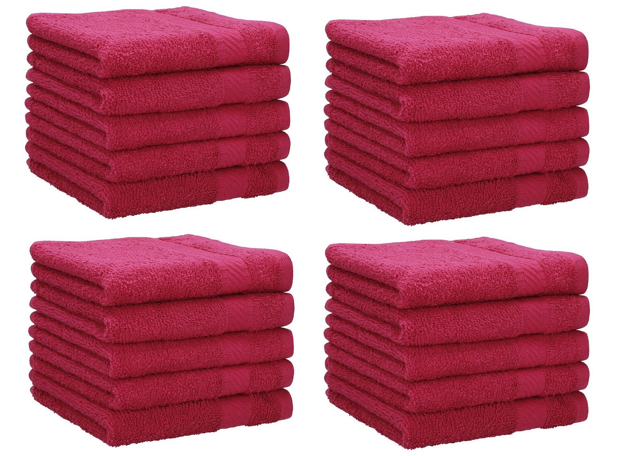 Betz Seiftuch 20 Stück Palermo Розмір 30x30 cm Farbe cranberry, Baumwolle (Set, 20-St)