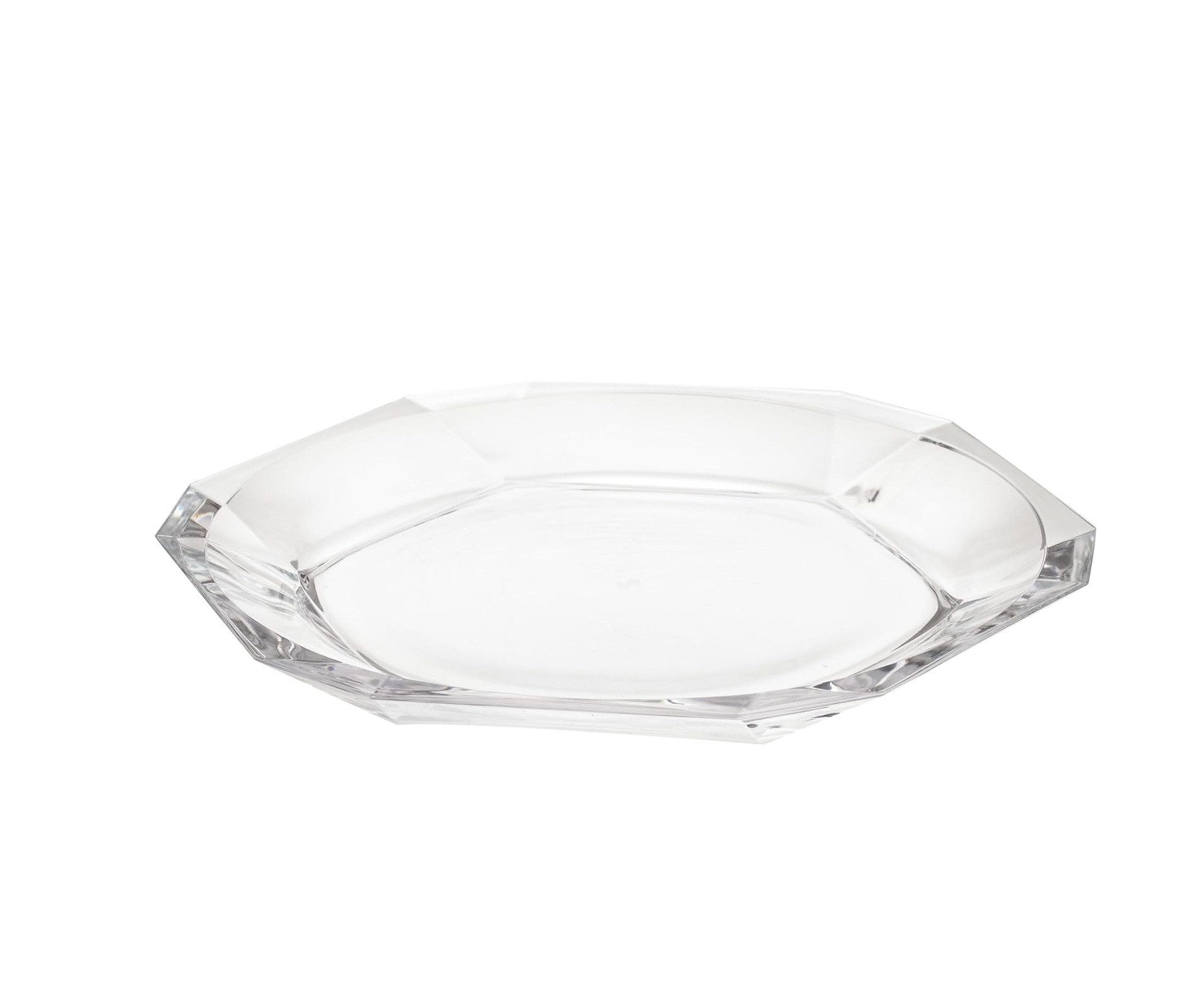 Pasabahce Servierplatte Crystallin Reflection Servierplatte aus hochwertigem Glas - ø30 cm, Glas, (1-tlg., 1 Servierplatte), spülmaschinengeeignet