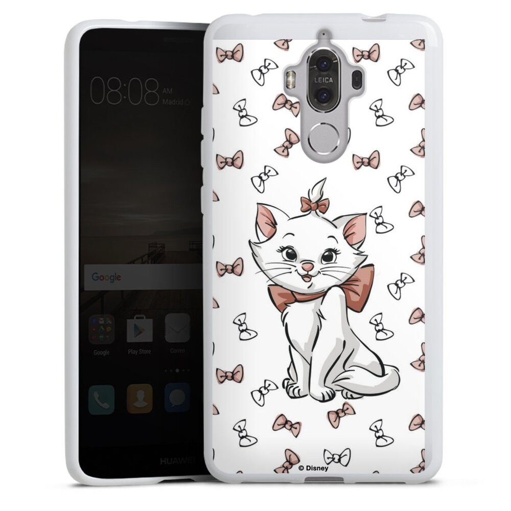 DeinDesign Handyhülle Aristocats Marie Disney Katze Marie Shy, Huawei Mate 9 Silikon Hülle Bumper Case Handy Schutzhülle