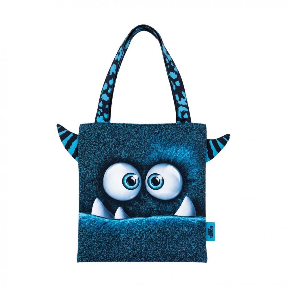 Swafing Stoff - Monsta Bags-Panel by Thorsten Berger - petrol