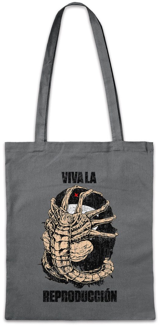 Beuteltasche Viva La Reproducción Stofftasche Face Alien Saga Che Hugger Guevara