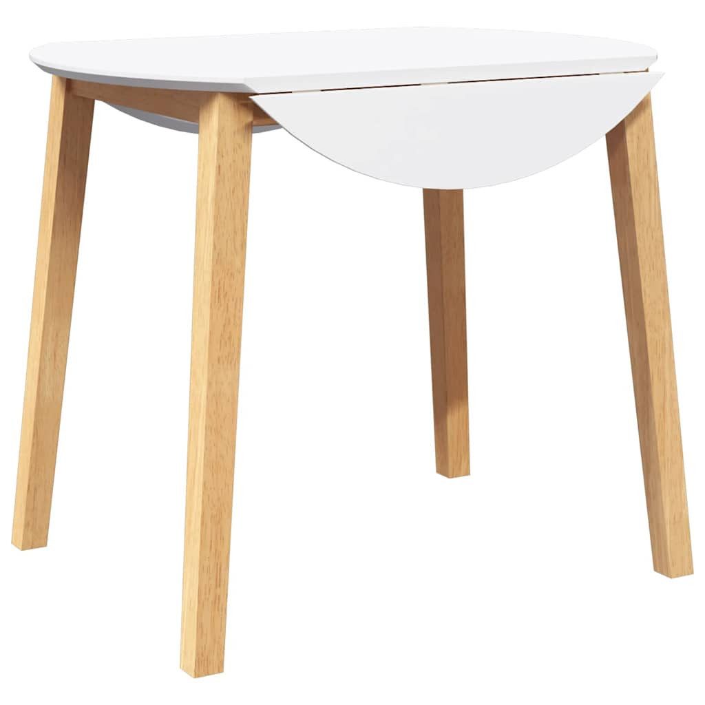 vidaXL Esstisch Esstisch Natur Massivholz Gummibaumholz günstig online kaufen