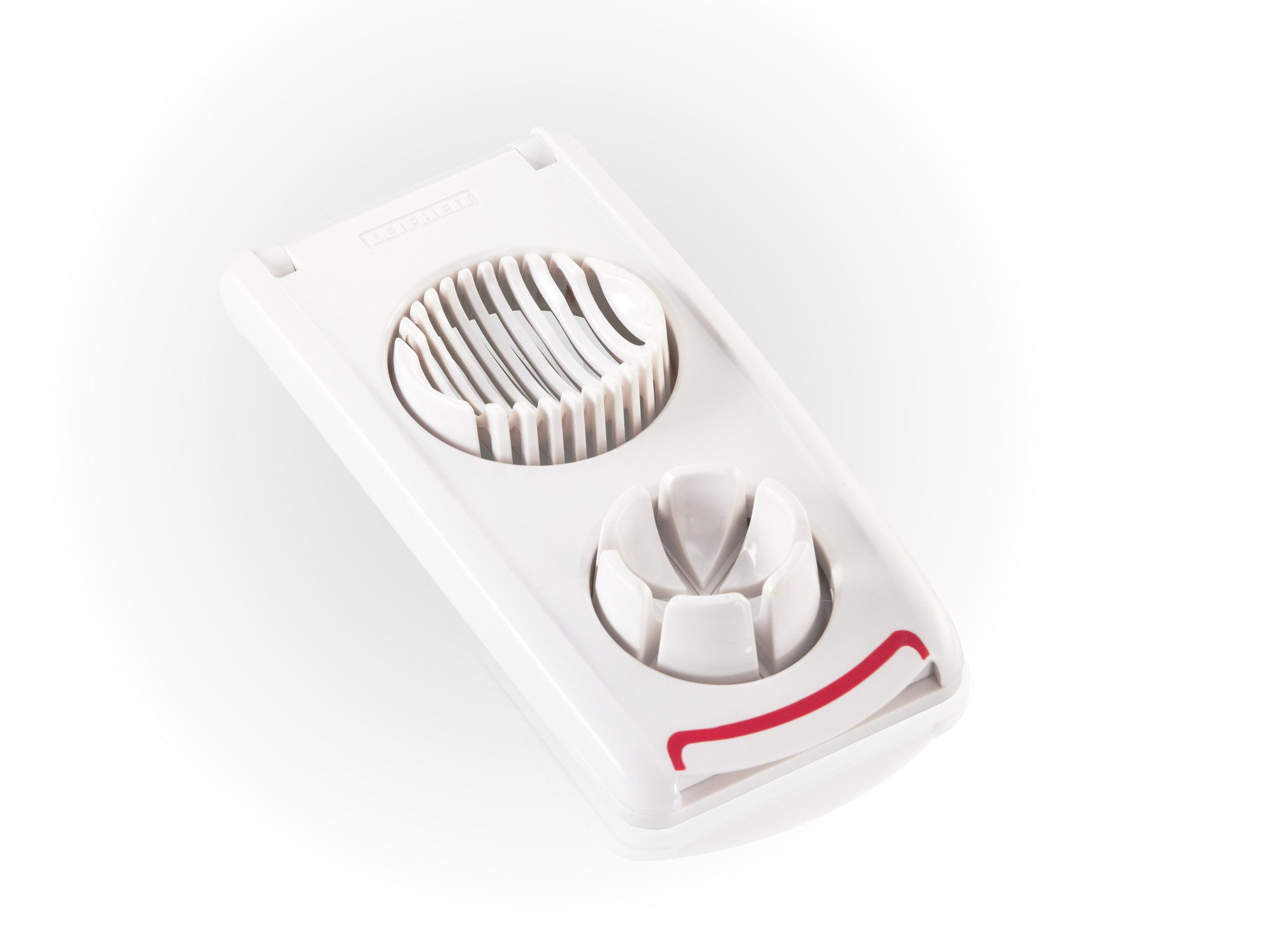 Leifheit Eierschneider Eierschneider Combi, (1-tlg), 3 Funktionen, Edelstahldrähte, Anti-Rutsch-Applikation