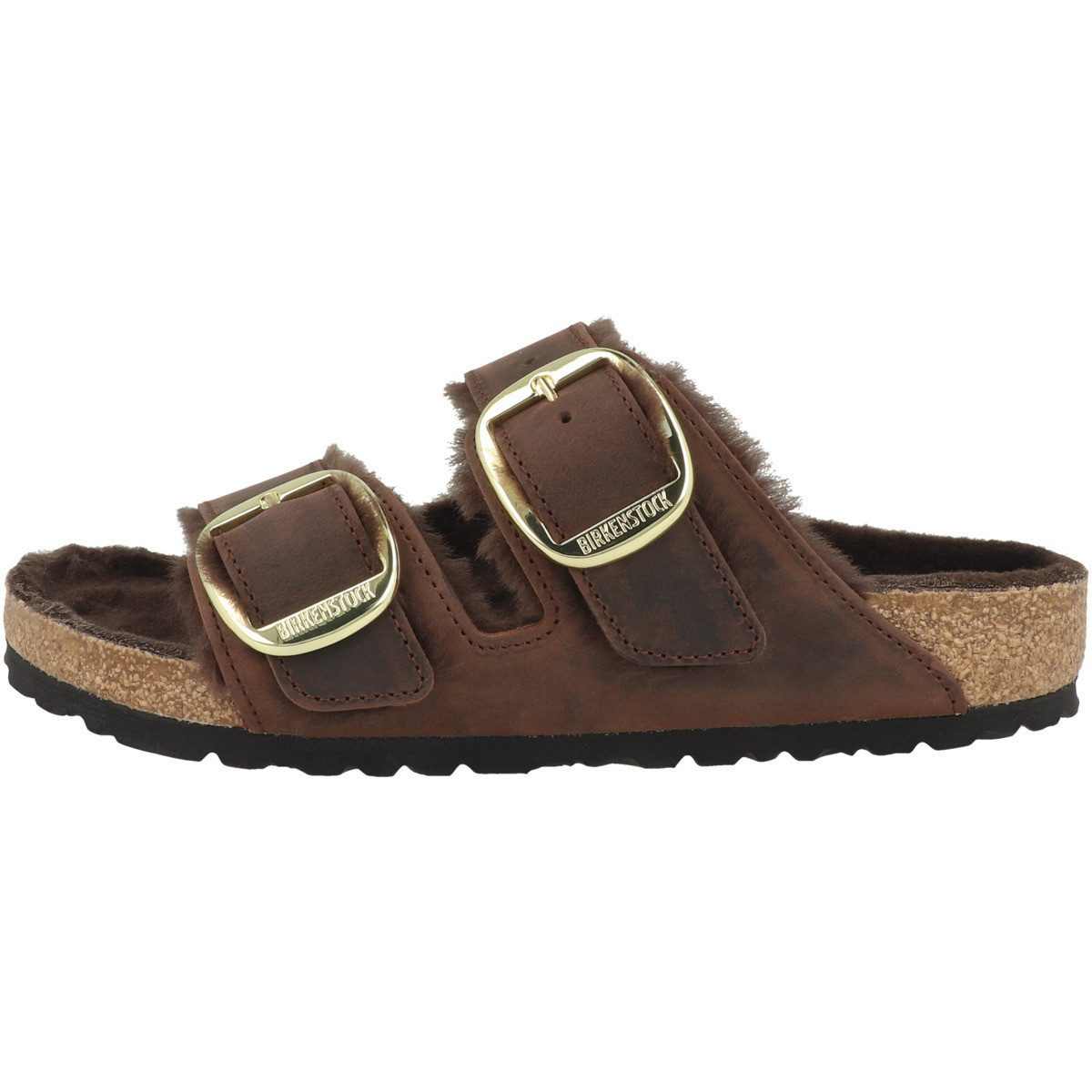 Birkenstock Arizona Big Buckle Lammfell geöltes Nubukleder normal Sandale Sandaletten, Sommerschuhe, Badeschuhe, Riemchen, Schlappen