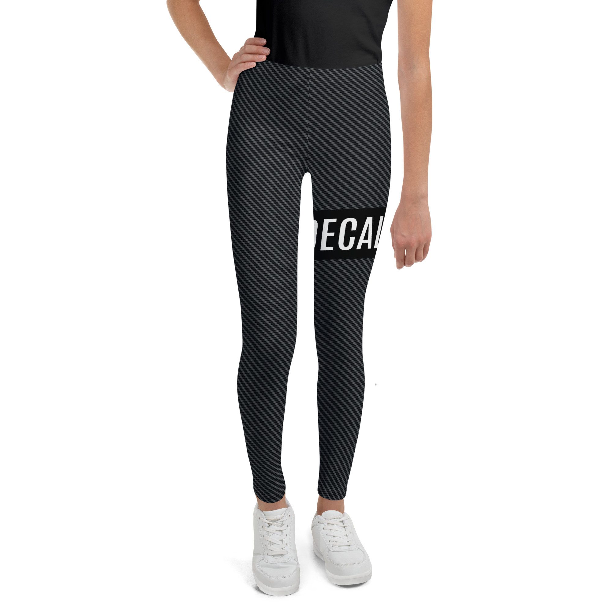 DECALVIBES Leggings Mädchen Leggings für Kinder & Jugendliche Urban Side Carbon 4-Wege-Stretch, weiches Material, formstabil, komfortabler Sitz