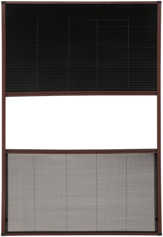 Insektenschutzrollo für Dachfenster, hecht international, transparent,  verschraubt, mit Plissee, BxH: 110x160 cm
