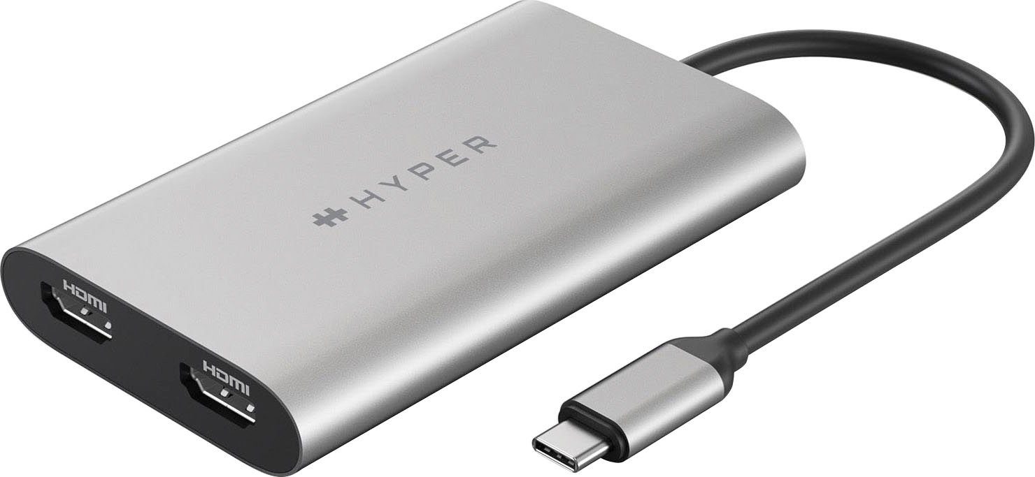 Hyper Dual 4K HDMI Adapter for M1 MacBook Adapter USB-C zu HDMI