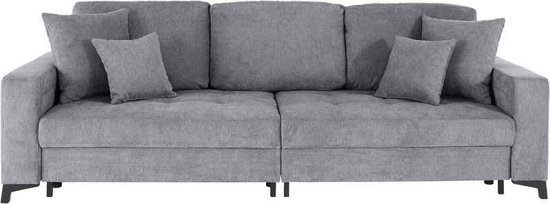 INOSIGN Big-Sofa »Inanna Luxus«, mit besonders hochwertiger Kaltschaumpolsterung für bis zu 140 kg pro Sitzfläche, wahlweise mit Bettfunktion, Bettkasten und RGB-Beleuchtung, auch in Aqua Clean Bezug