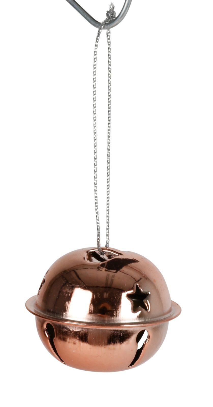 Koopman Christbaumschmuck Weihnachts-Glöckchen Baumschmuck 6er Set Anhänger matt&glänzend ø 4cm (6-tlg)