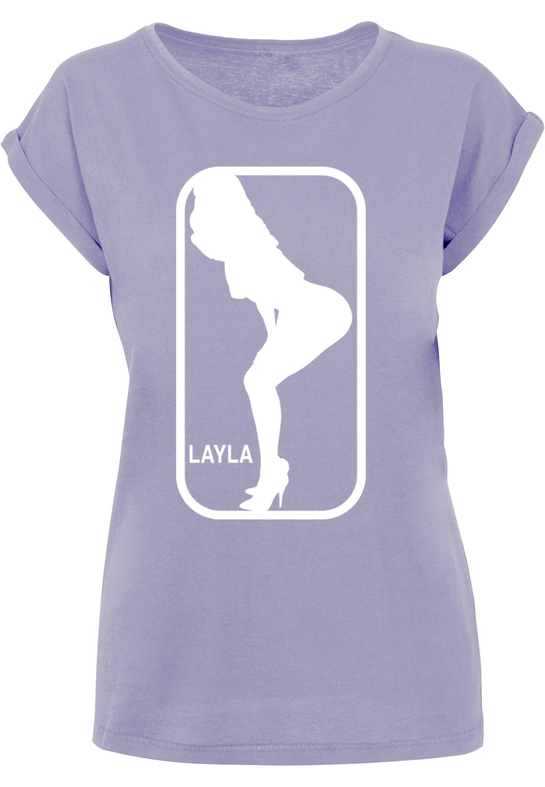 Damen lilac T-Shirt Dance X Ladies (1-tlg) Merchcode Layla T-Shirt
