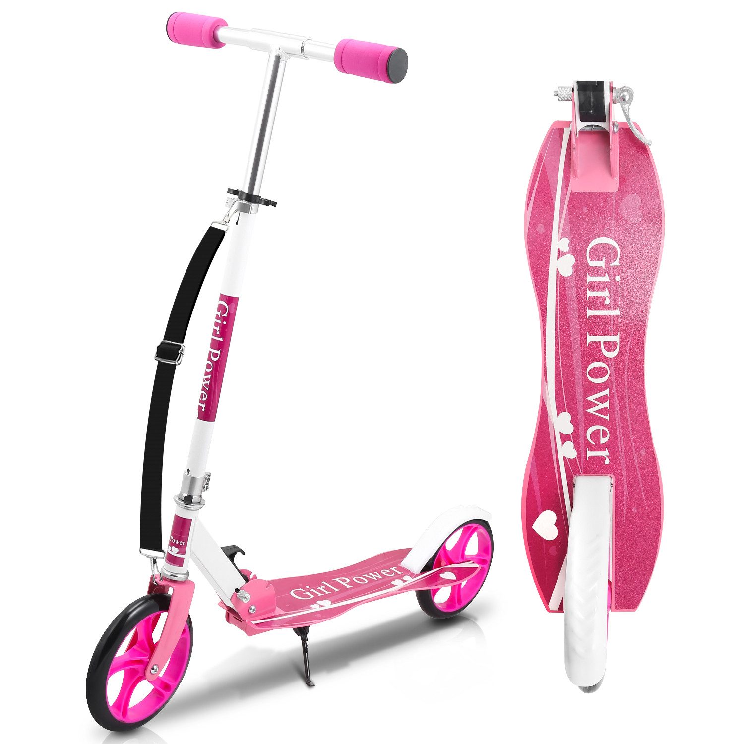 Clanmacy Scooter Kinderoller Scooter Faltbarer Kinderscooter Höhenverstellbar