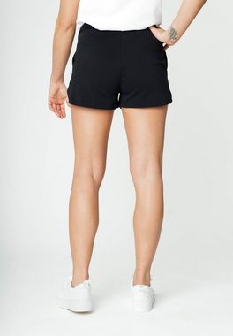 MELA Shorts Damen Jersey Shorts SUNYATA Seitenschlitze mit abgerundetem Saum