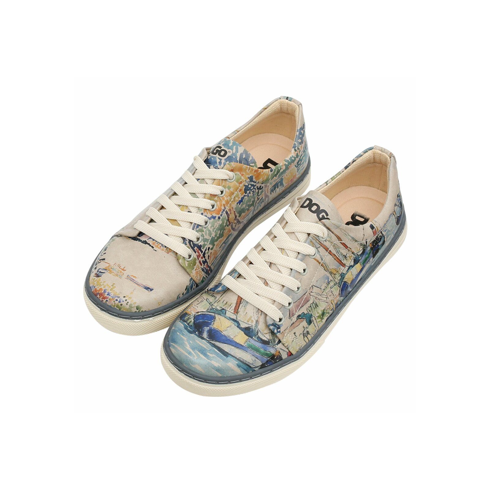 Classic Schnürsneaker Watercolor And Sailors Damen Sneaker Sneaker