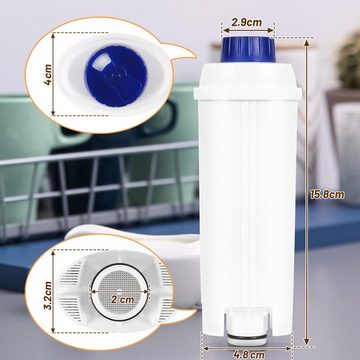 Bettizia Wasserfilter Wasserfilter für DeLonghi DLSC002 Kaffeemaschine 6er Set