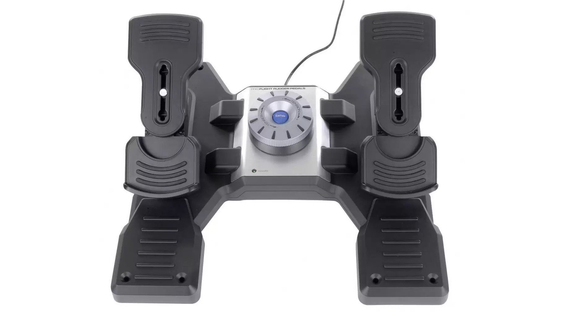 Logitech G Logitech G Saitek PRO Flight Rudder Pedals Gaming-Pedale (Packung, 3-Stufen-Pedale, Fussbremse, Smart-Technologie, Profile speicherbar)