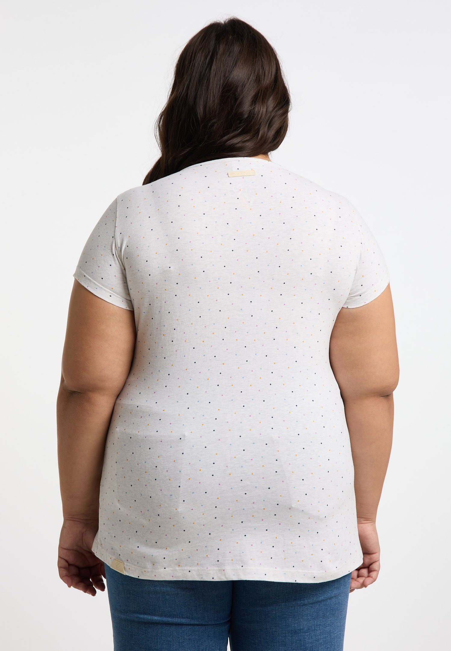 MINTT Vegane Mode T-Shirt DOTS PLUS Ragwear & Nachhaltige WHITE
