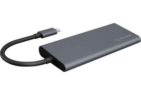 ICY BOX Laptop-Dockingstation ICY BOX USB-C Dockingstation mit integriertem Kabel