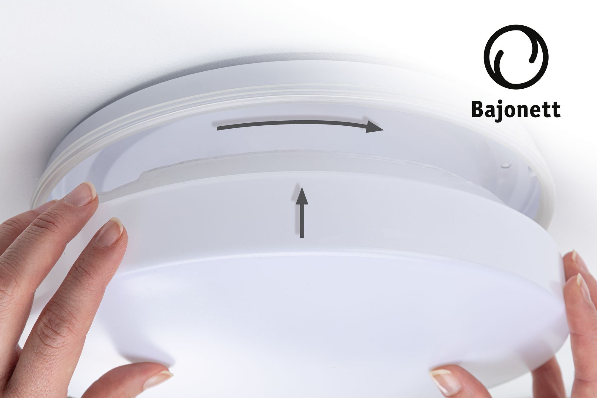 Paulmann Deckenleuchte HomeSpa Badezimmerleuchte Axin IP44 230V Weiß, ohne Leuchtmittel, E27, Badezimmerleuchte – Bild 5 von 5