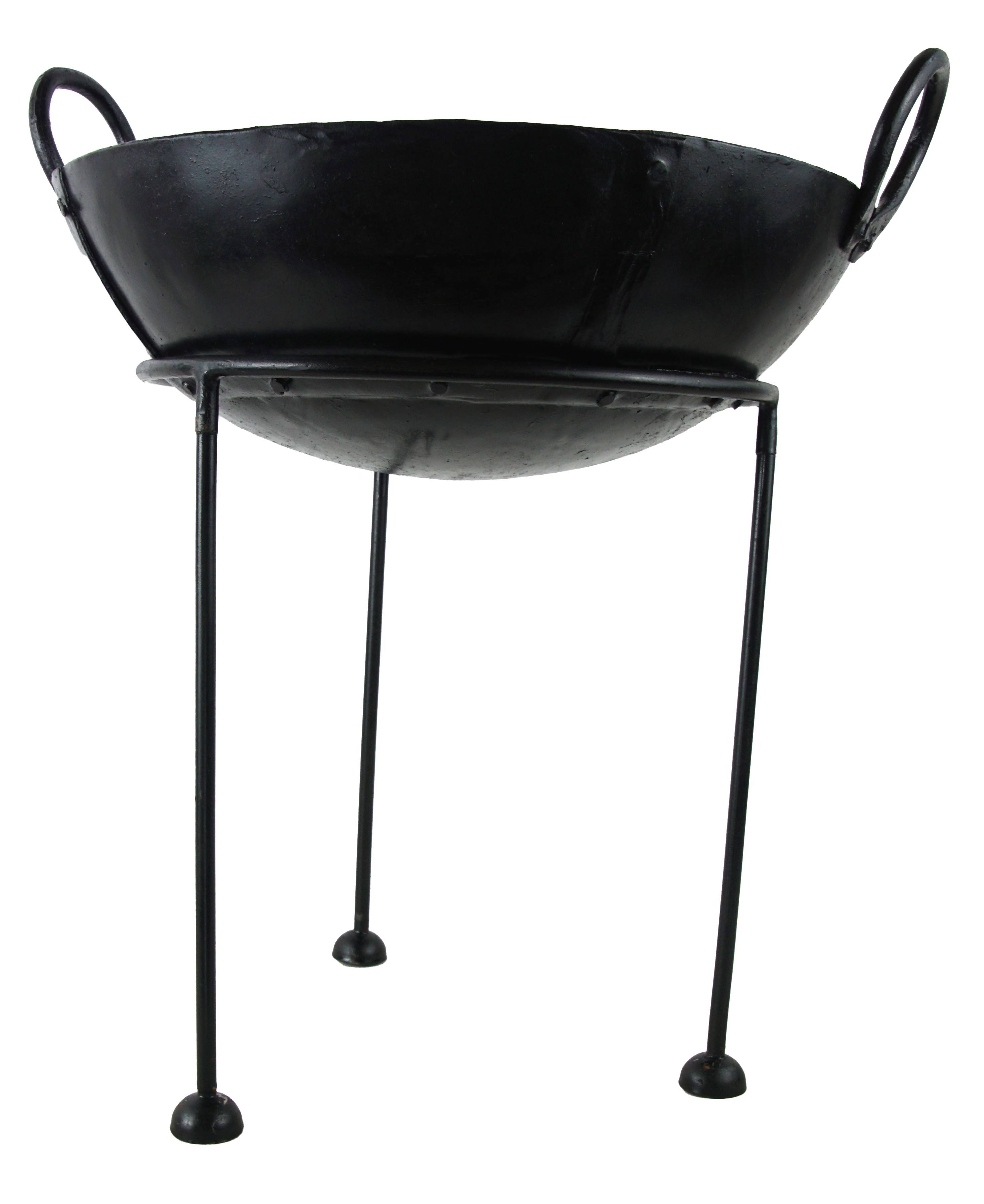 Selle San Marco Feuerschalen-Pfanne Die klassische Feuerschale auf hohem Gestell, Metall, Feuerschale mit Gestell