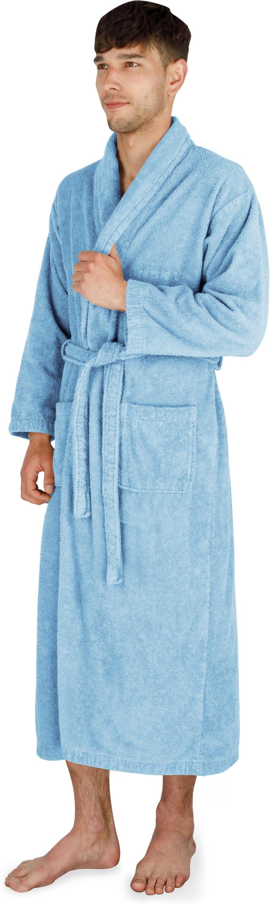 normani Unisex-Bademantel Unisex Baumwoll-Bademantel 450 g/m² Flee, 122, Bi günstig online kaufen
