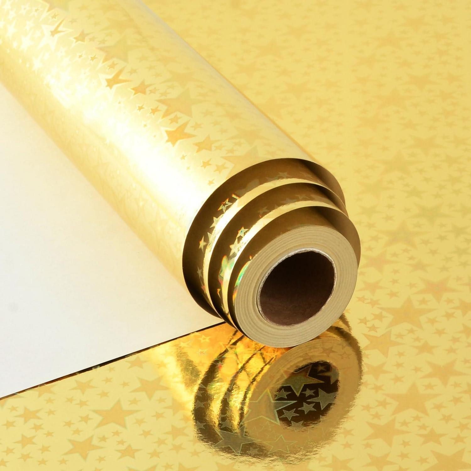 LuxusKollektion Geschenkpapier Geschenkpapier Gold 43cm x 10m