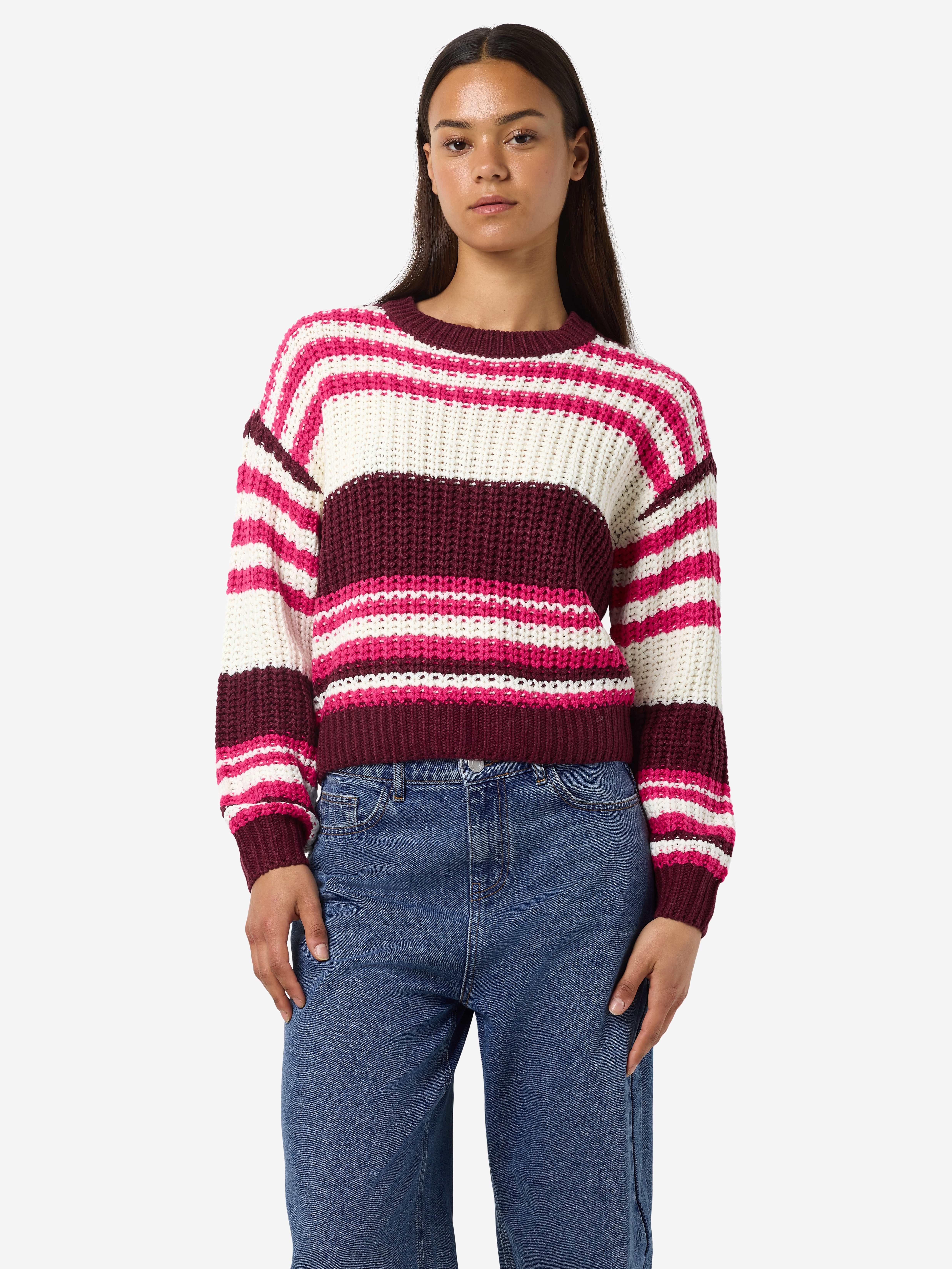 Noisy may Strickpullover NMCHARLIE L/S O-NECK günstig online kaufen