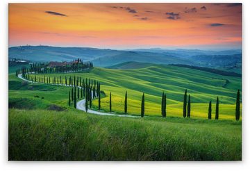 A.S. Création Leinwandbild Tuscany, (1 St), Feld Natur Keilrahmen Landschaft