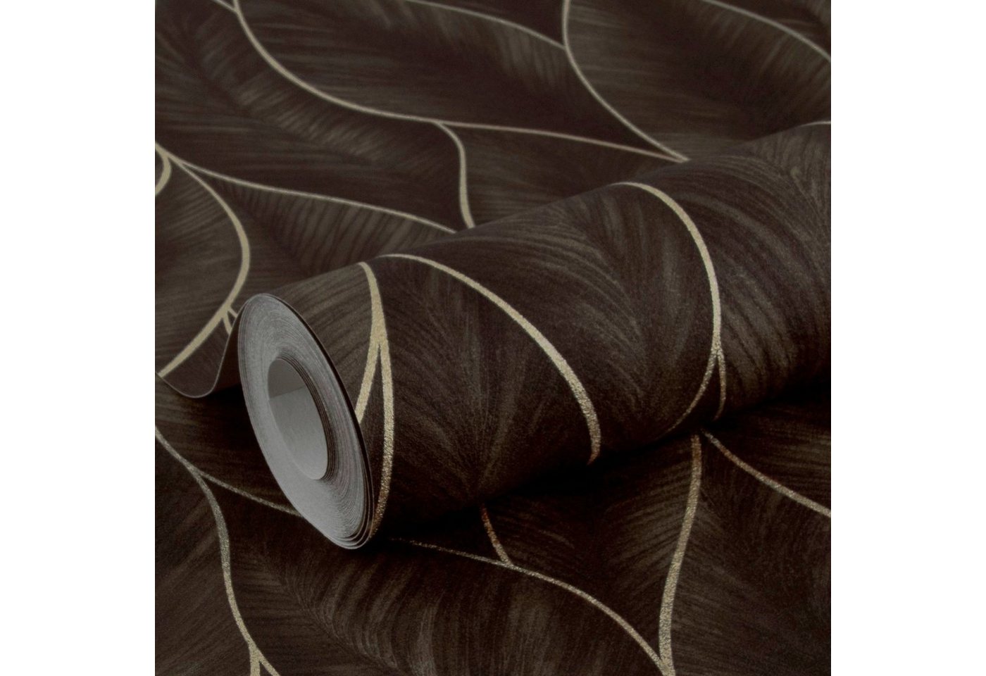 WOW Vliestapete »Subtil Blätter bronze«, FSC® zertifiziert, mit lebhaftem Druck, 10 Meter Länge-kaufen