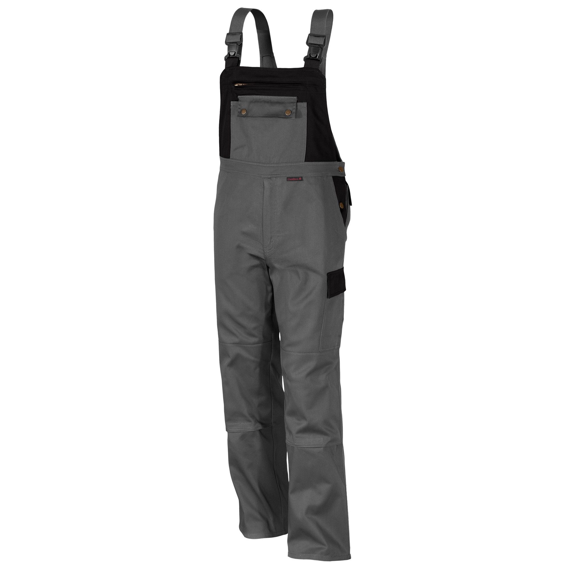 Qualitex Workwear Arbeitslatzhose stylische Arbeitshose - faserverstätkter Blaumann xtra strapazierfähig
