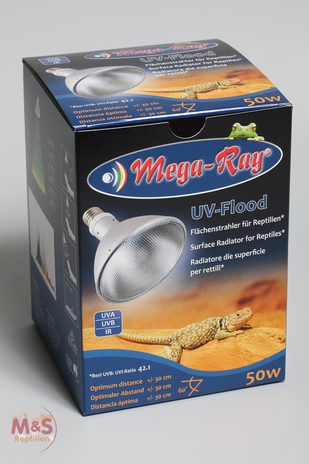 Terrarium Mega Ray HID-Lampe (UV-Lampe) 50 Watt (Wide Beam/ 90°Grad)