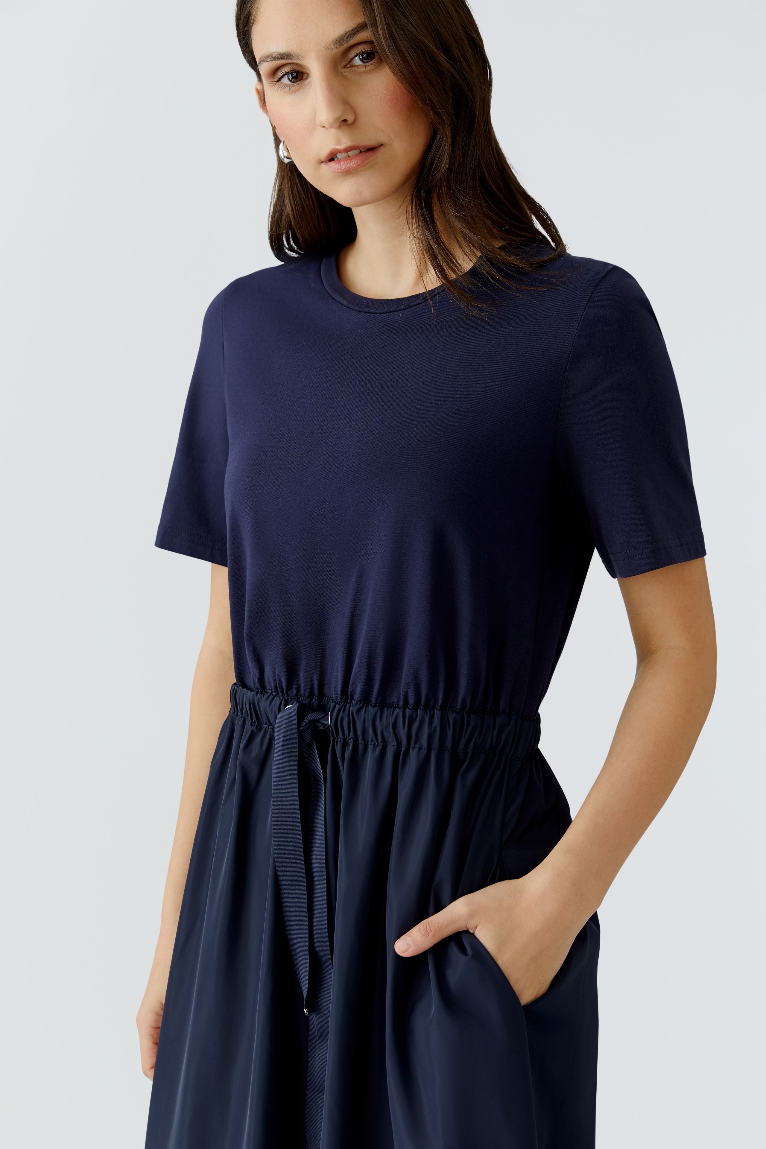 Oui Sommerkleid Oui Patchkleid in Maxilänge - dunkelblau (1-tlg) günstig online kaufen